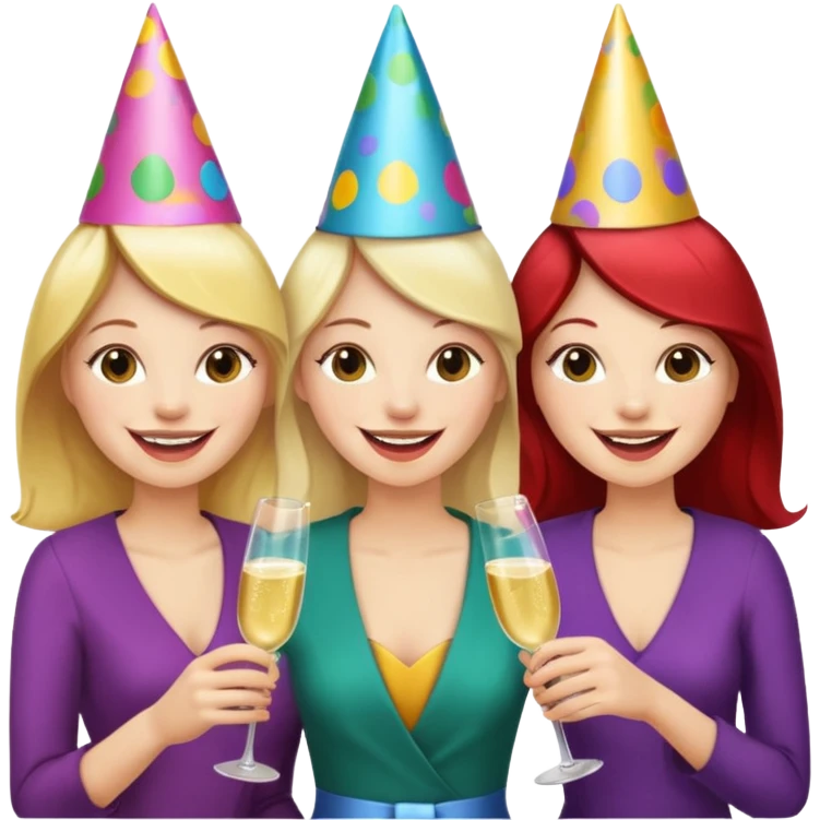 music party three women emoji