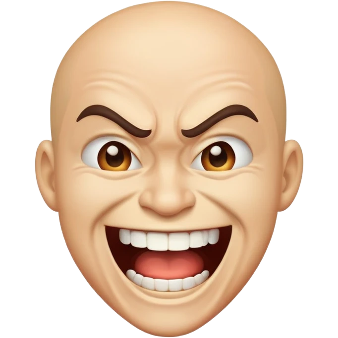 Angry laughing  emoji