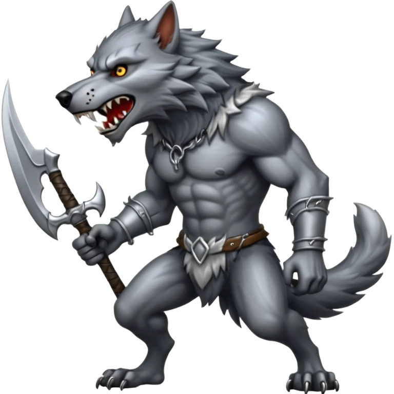 Werewolf on weapon  emoji
