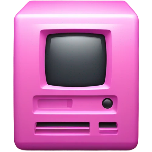 all intensive pink color macintosh computer emoji