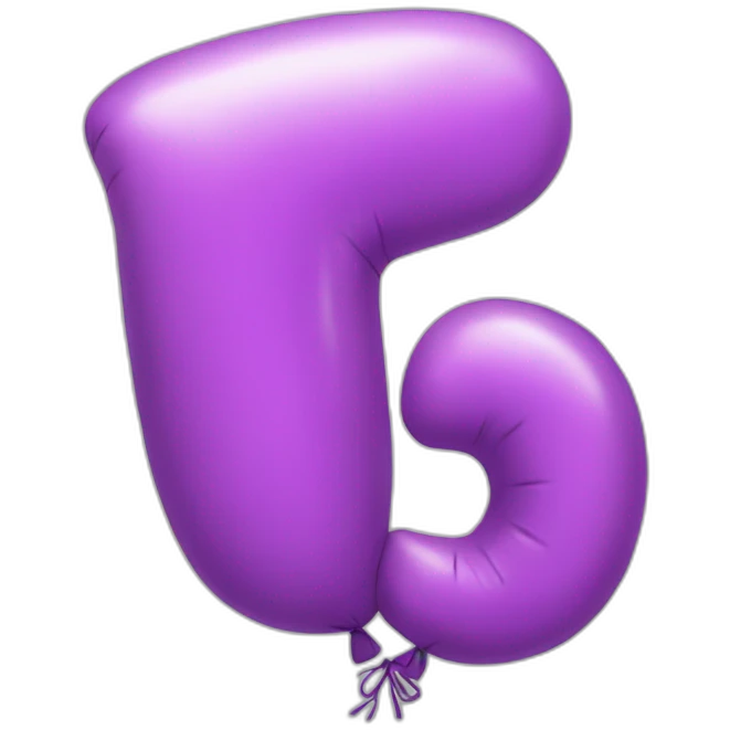 letter three balloon emoji