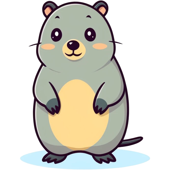Mole animal emoji