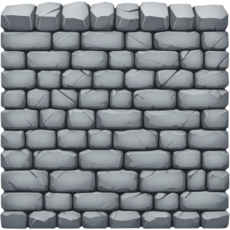Stone wall emoji