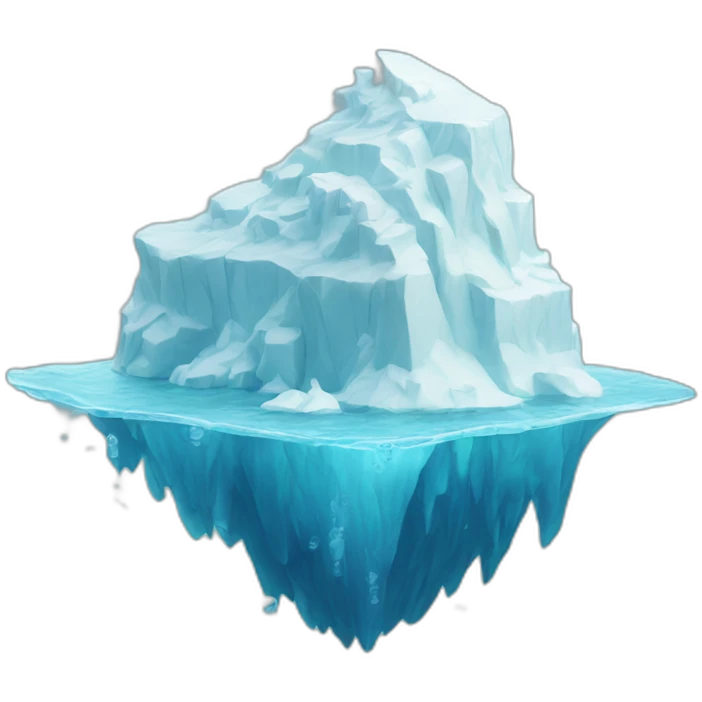 iceberg-mostly-underwater emoji