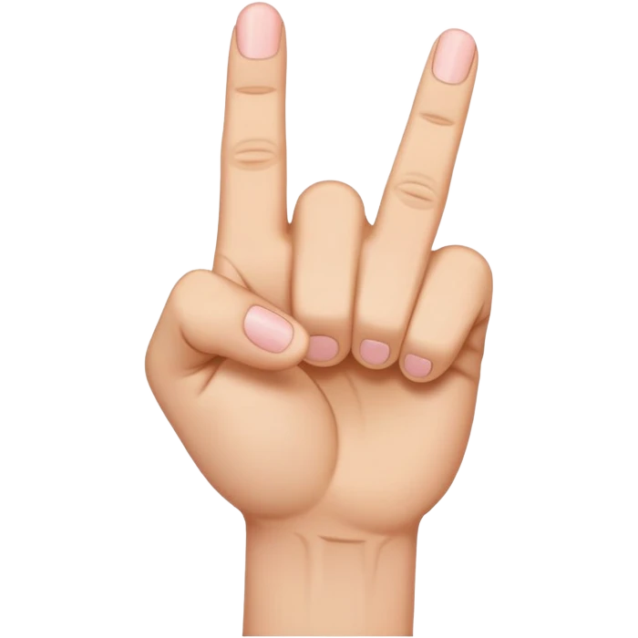 a fist with only three fingers straight - THUMB, MIDDLE FINGER AND A PINKY FINGER emoji