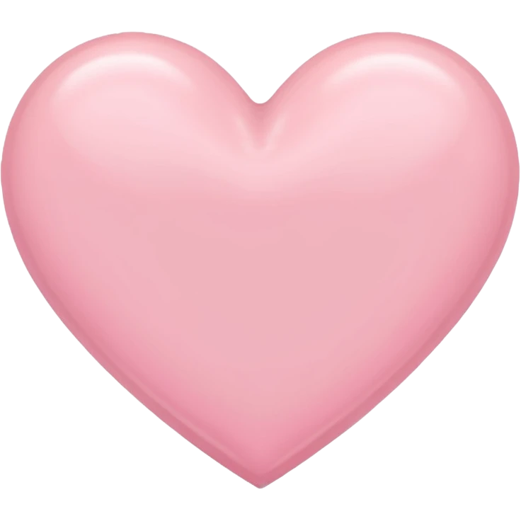 pastel pink heart emoji