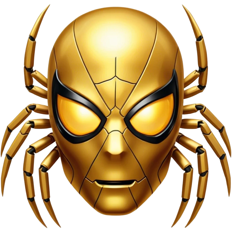 golden Terminator Spider-man Face emoji