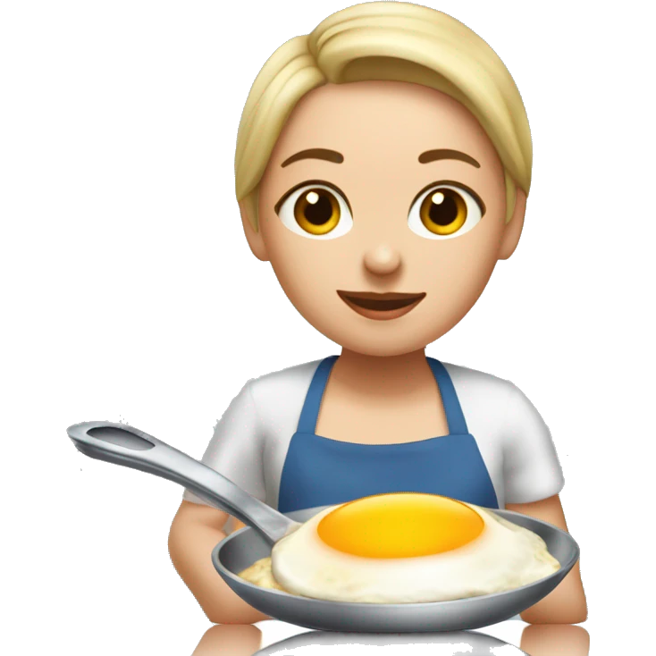 Antonina Rohatkina cooking breakfast emoji