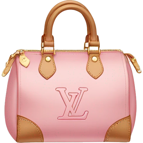Light pink Louis Vuitton purse emoji
