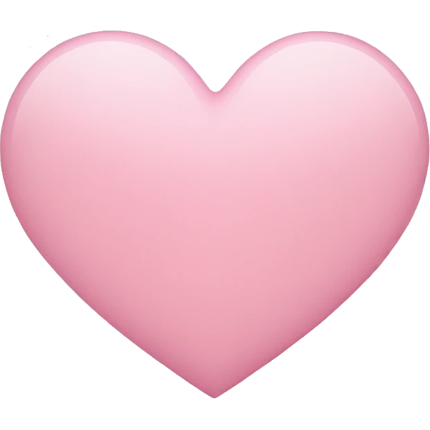 Light pink heart emoji