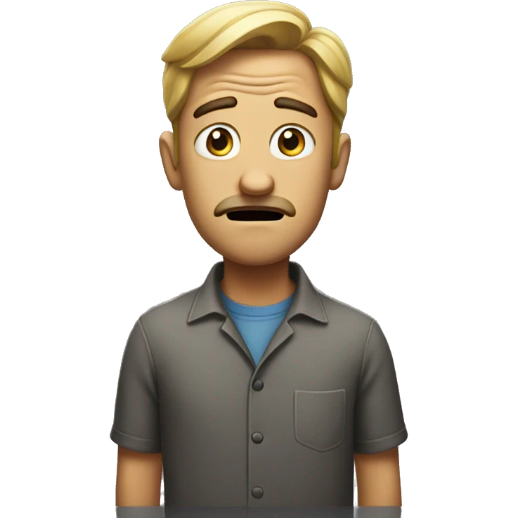 very confused man emoji