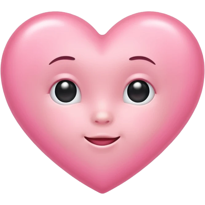 Blush baby pink love heart emoji  emoji