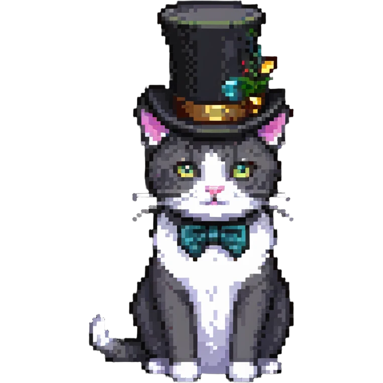 cat with a tophat emoji