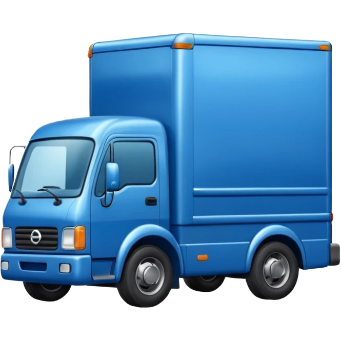 blue delivery truck emoji