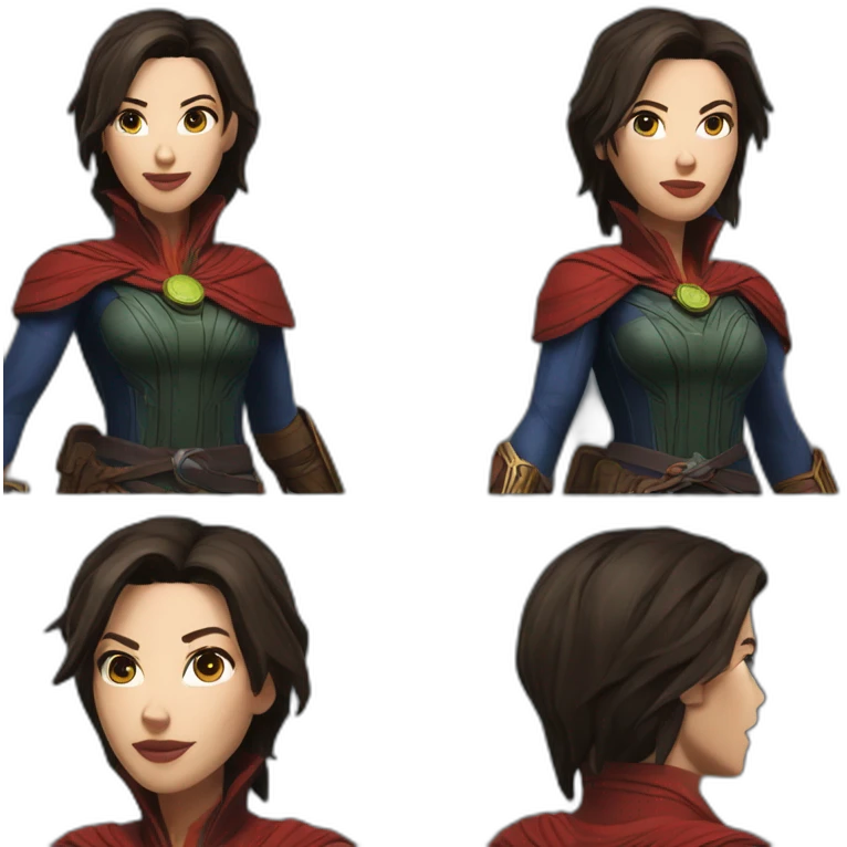 Lara Croft doctor strange  emoji