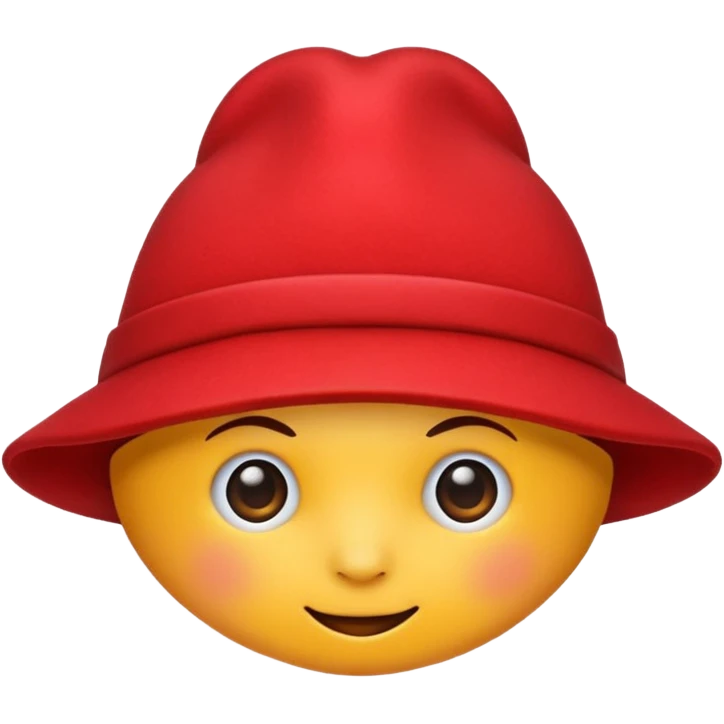  A only red hat emoji