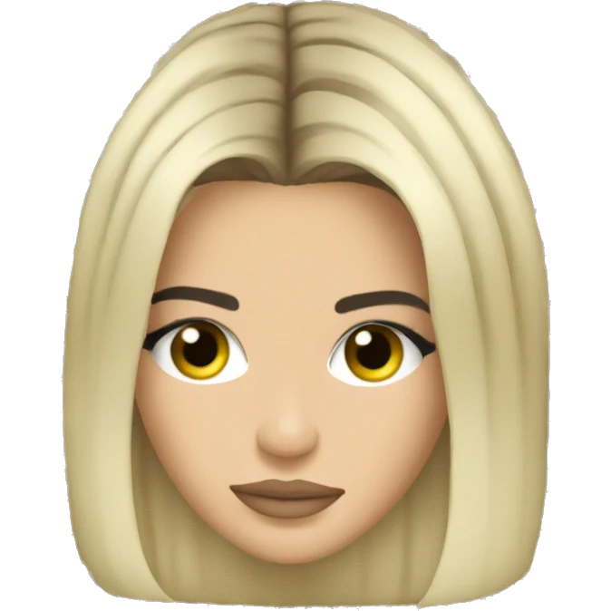 kendall jenner with blonde hair emoji
