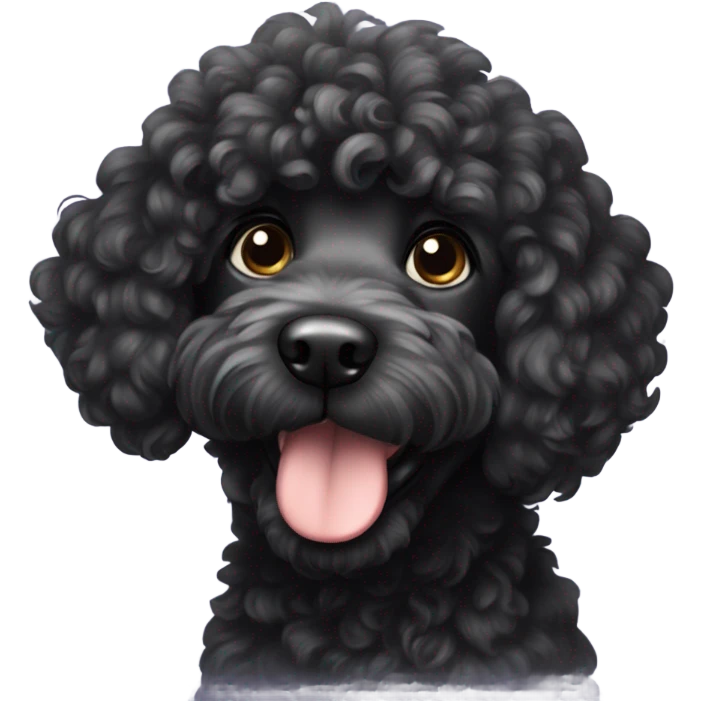 Black doodle  emoji