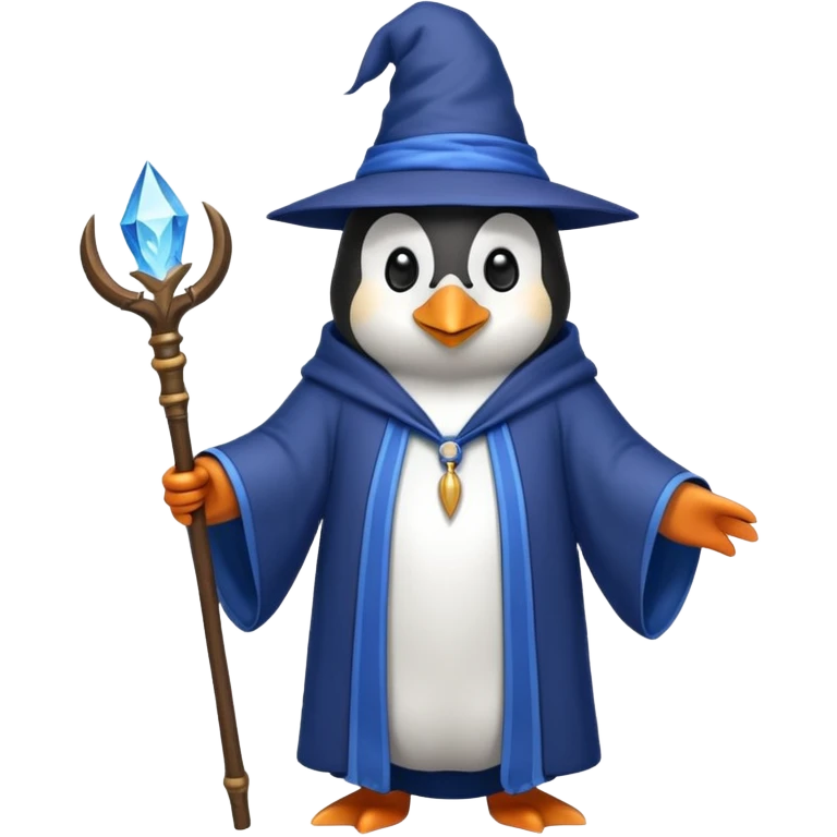 Penguin Wizard emoji