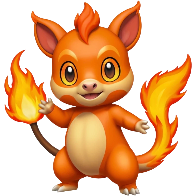 Chimchar-Tepig-fusion (full body) emoji