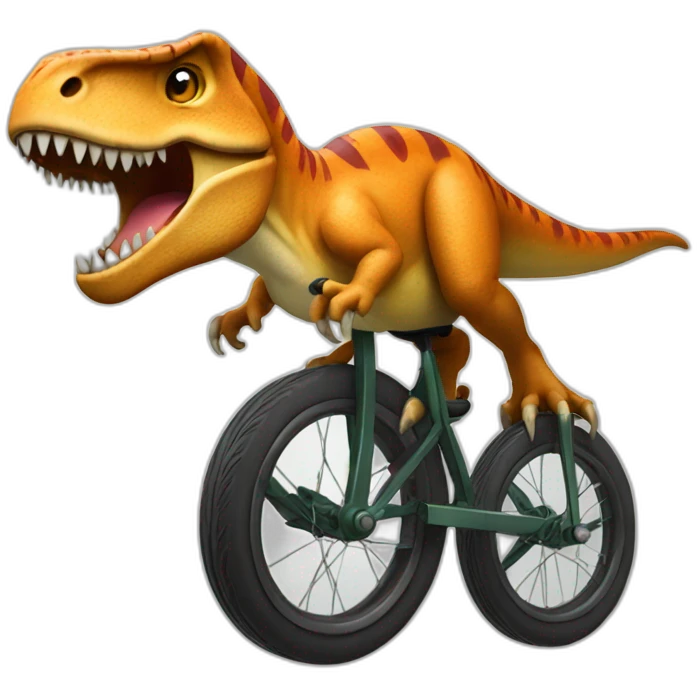 t-rex unicycle emoji