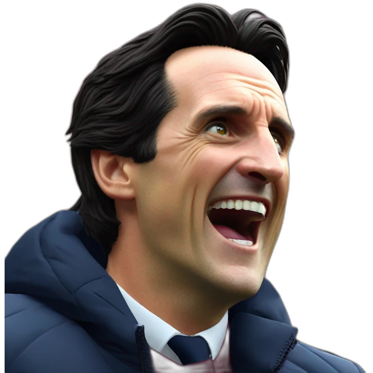 unai emery celebrates aston villas third goal against brighton emoji