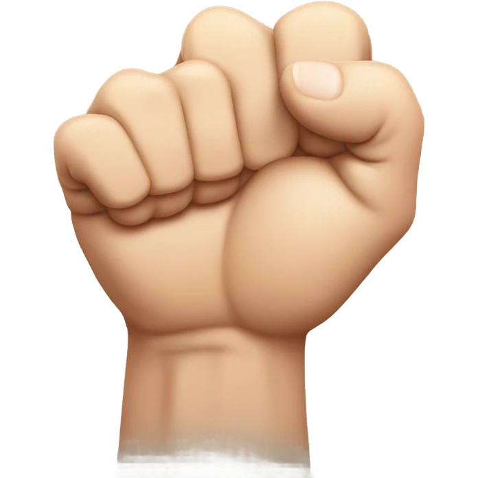 A fist with the pinky finger sticking up  emoji