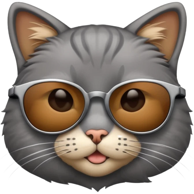 Cat wearing sunglasses emoji