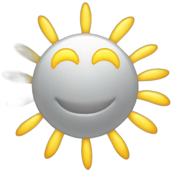 Lune et soleil emoji