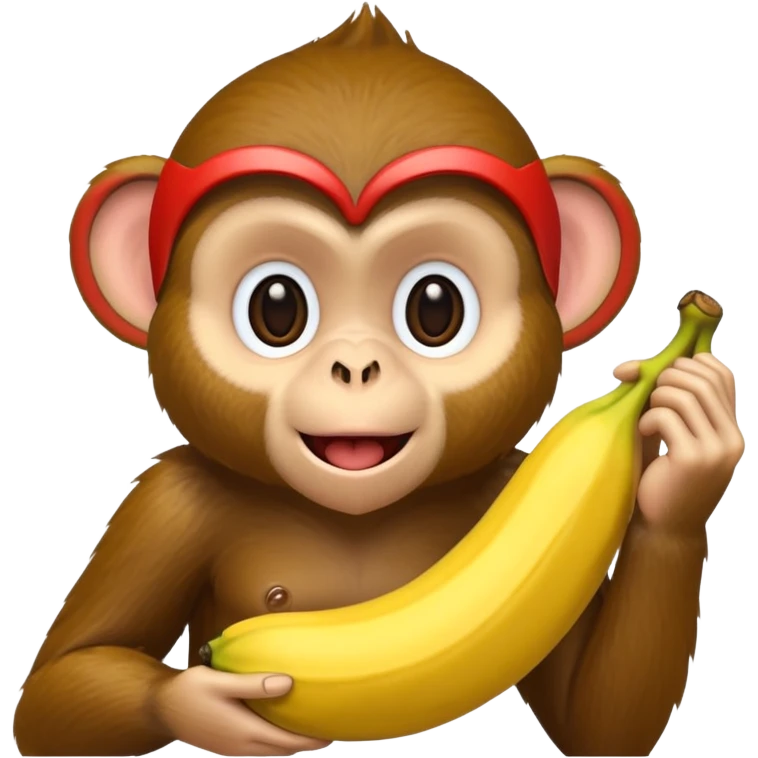 monkey eating banana emoji