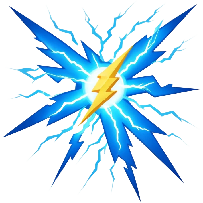 Chidori et les éclairs plus la foudre emoji