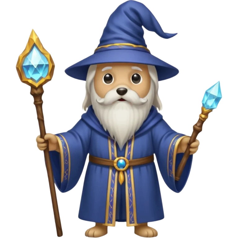 Dog wizard emoji