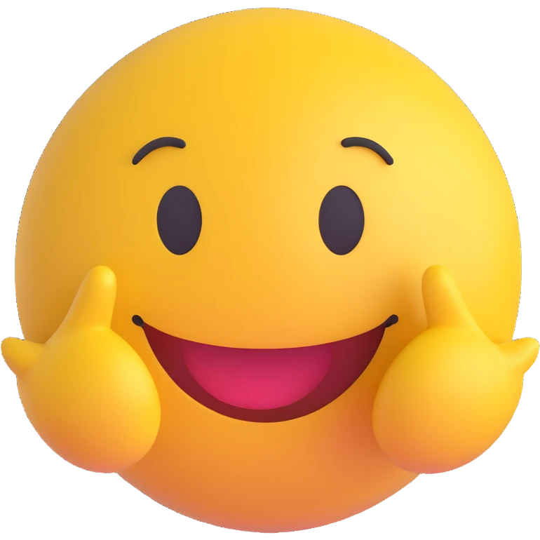 3D smiley emoji, round shape, grandparents together hugging, yellow color, smiling face emoji
