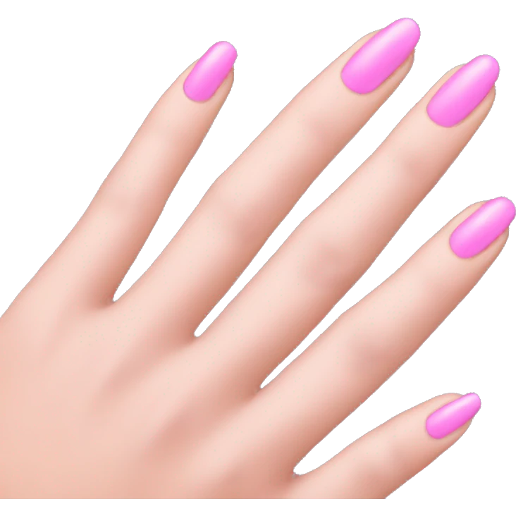 hand with pink nails emoji