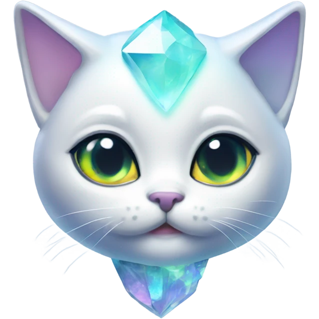 Opal crystal kitty emoji