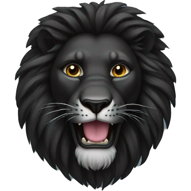 Black lion emoji