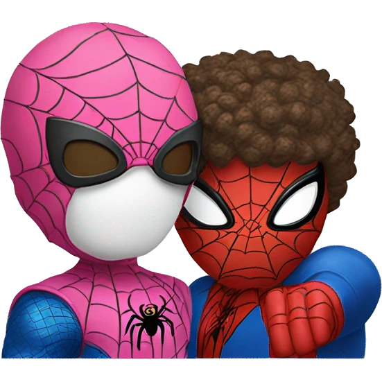Hello kitty and spider man emoji