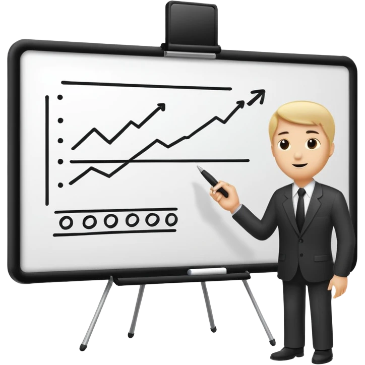 business strategy bord white emoji