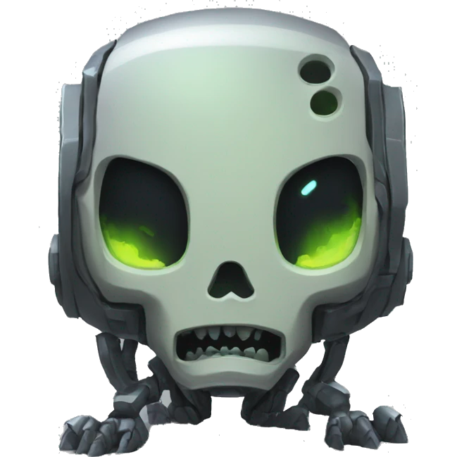 Vault bot as a ghoul on the ground emoji