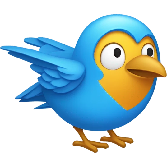 Twitter bird emoji