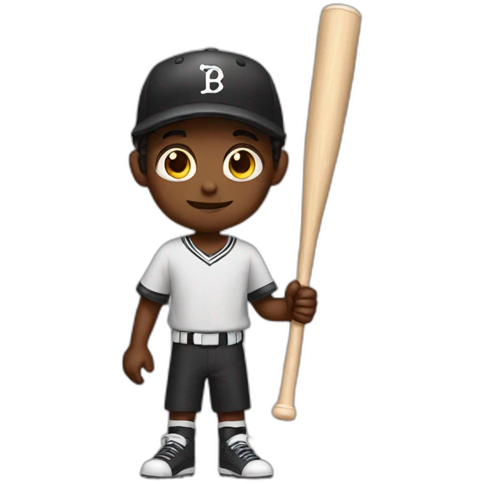 Boy with bat emoji