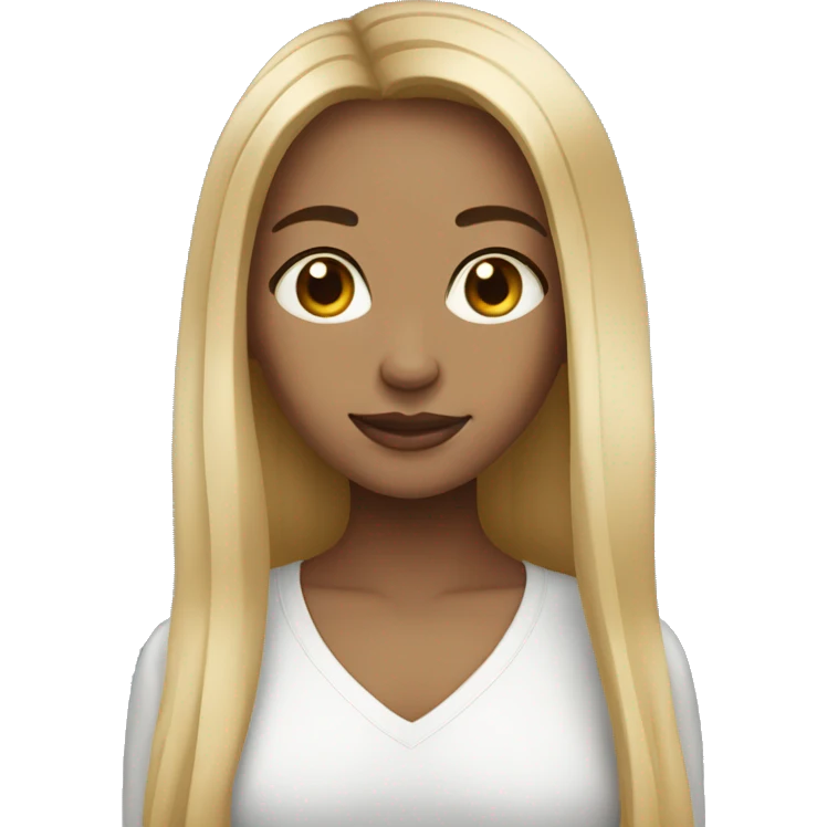 light skin girl long hairs emoji