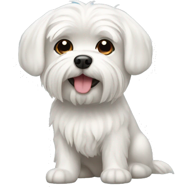 Maltese dog emoji
