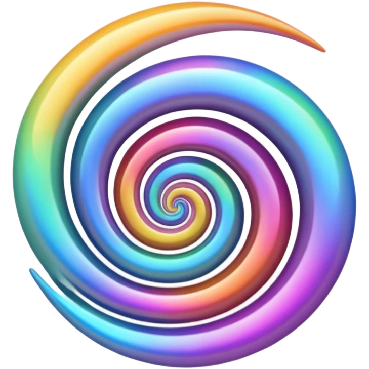 dreamy colorful spiral emoji