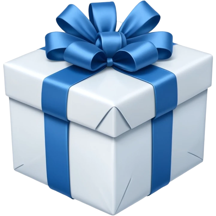blue white present emoji