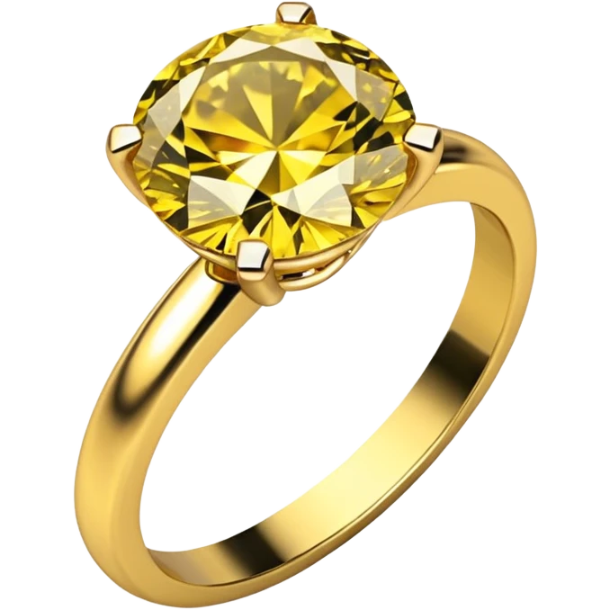 Yellow diamond ring  emoji