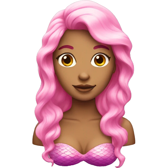 mermaid pink emoji