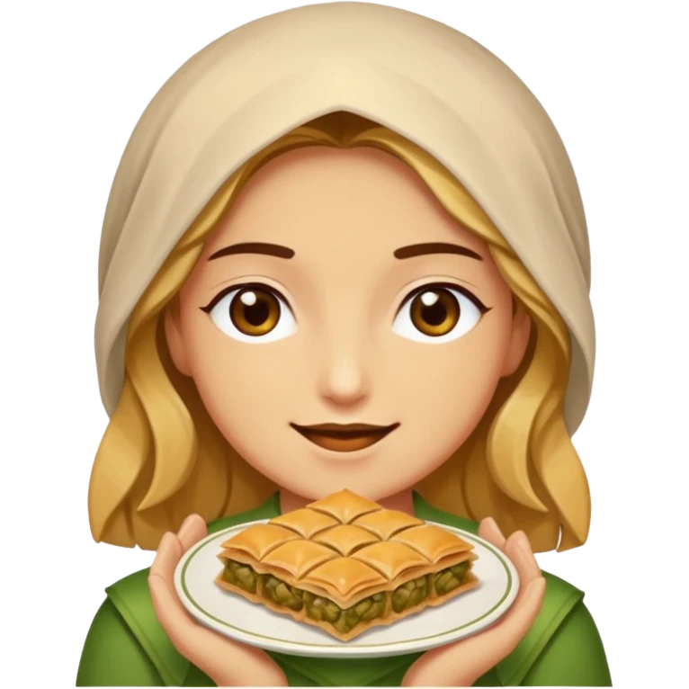 Baklava yiyen baklava emoji