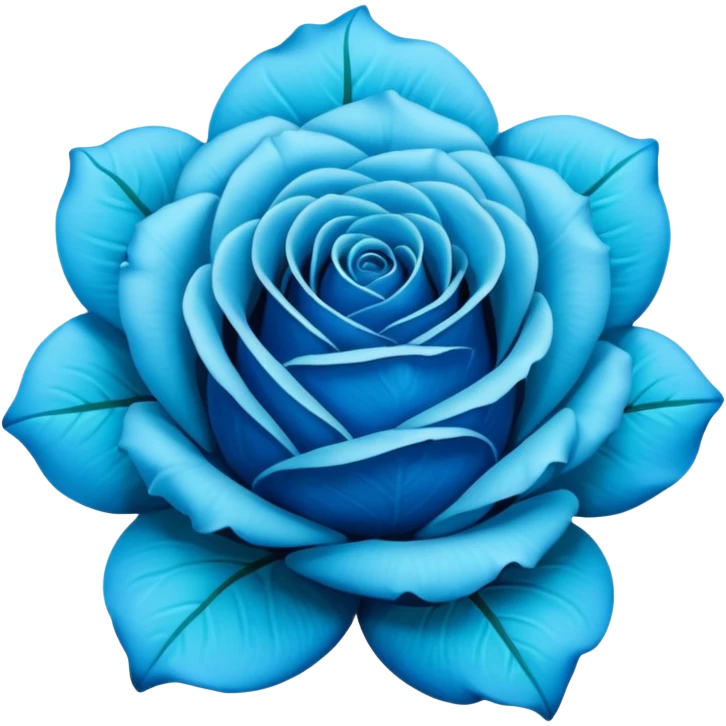 Blue rose  emoji