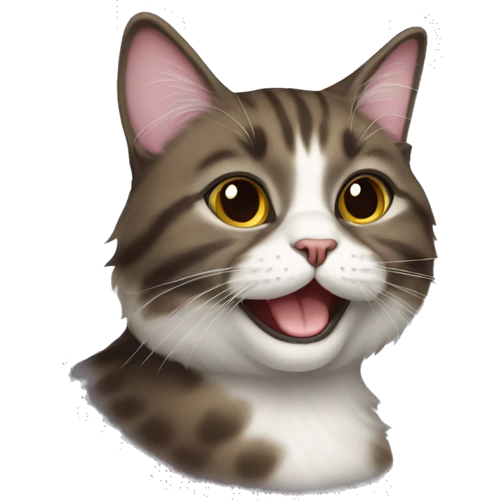 persa cat smilling happy face emoji